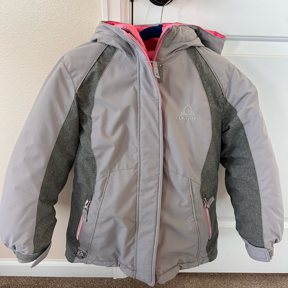 Gerry Kids Puffer Jacket 3-in-1 in Gray and Pink